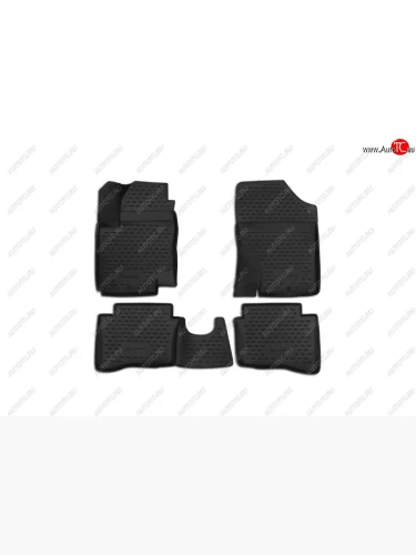 Комплект 3D ковриков салона Element (полиуретан) Hyundai i20 PB хэтчбэк дорестайлинг (2008-2012)