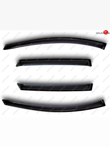 Дефлектора окон SIM Hyundai Solaris  RBr (2010-2017) хэтчбэк дорестайлинг, хэтчбэк рестайлинг