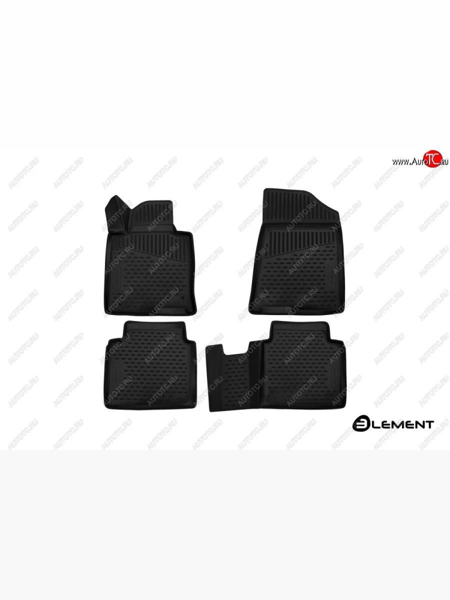 Комплект 3D ковриков салона Element (полиуретан)  Hyundai Sonata (2017-2019) LF  в Самаре Самарской области