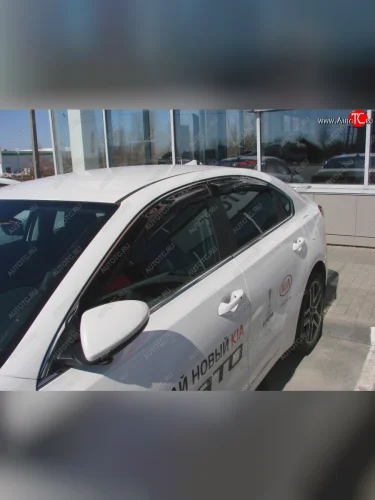 Дефлектора окон SIM KIA Cerato  4 BD (2018-2025) дорестайлинг седан, рестайлинг седан