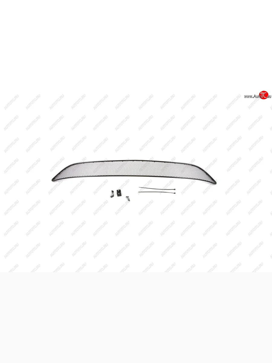 Сетка в бампер внешняя Arbori KIA Rio 3 QB хэтчбек 5 дв. рестайлинг (2015-2017) (Черная 15 мм)  в Керчи Республика Крым