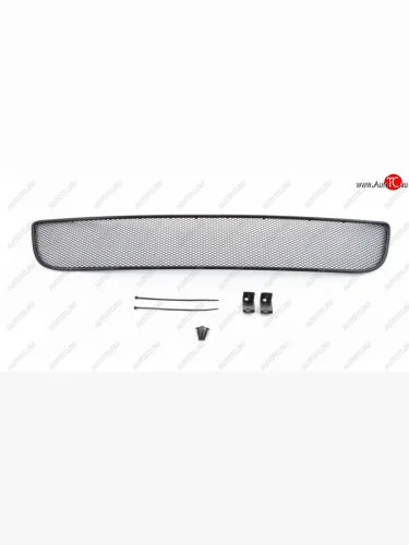 Сетка в бампер внешняя Arbori (черная 15мм) KIA Rio  4 YB (2017-2020) дорестайлинг, хэтчбэк