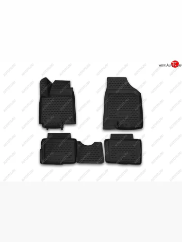 Комплект 3D ковриков салона Element (полиуретан) KIA Soul AM рестайлинг (2011-2014)