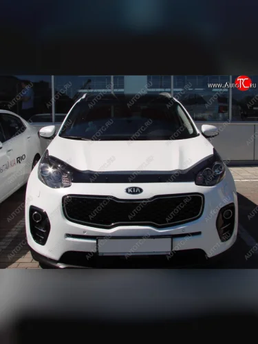 Дефлектор капота SIM KIA Sportage  4 QL (2016-2018) дорестайлинг