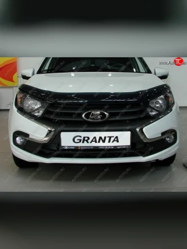 Дефлектор капота SIM ВИС 2349 ( бортовой,  фургон,) (2018-2025), Лада ВАЗ Гранта FL ( 2191,  2190,  2194,  2192) (2018-2025)