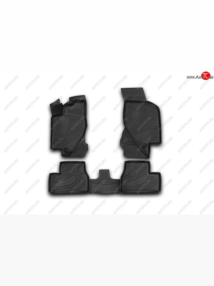 Комплект 3D ковриков салона Element (полиуретан) Лада ВАЗ Гранта 2190 седан  дорестайлинг (2011-2017)  в Керчи Республика Крым