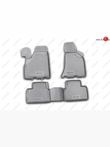 Комплект ковриков салона Element (полиуретан) (Черные) Лада ВАЗ Приора  21728 (2010-2013) купе дорестайлинг