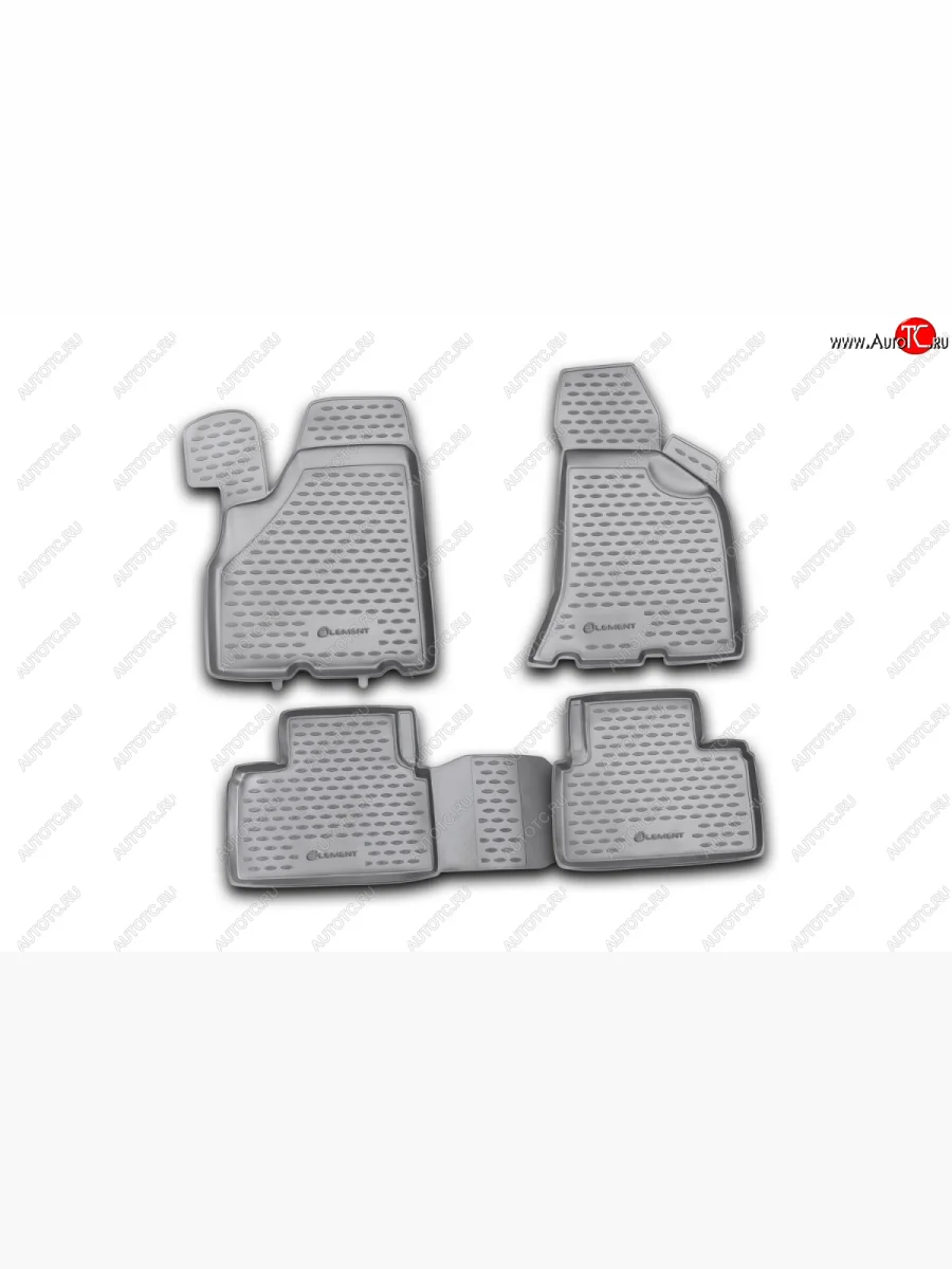 Комплект ковриков салона Element (полиуретан)  Лада ВАЗ Приора (2010-2013) 21728 (Черные)  в Воронеже Воронежской области