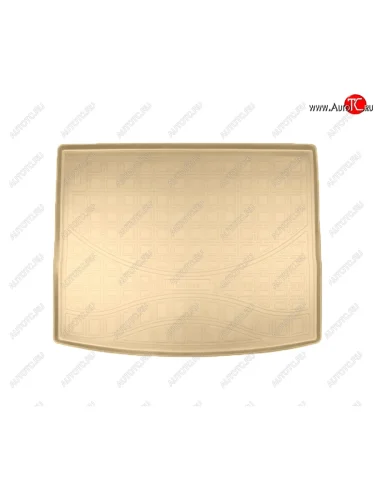 Коврик багажника Norplast Unidec (4х4 с органайзером) (Цвет: бежевый) Skoda Karoq NU7 дорестайлинг (2017-2021)