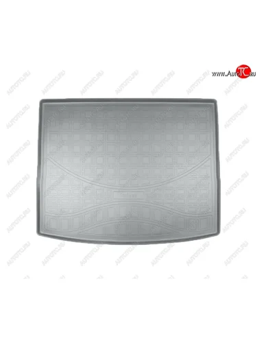 Коврик багажника Norplast Unidec (4х4 с органайзером) (Цвет: серый) Skoda Karoq NU7 дорестайлинг (2017-2021)