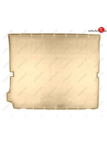 Коврик багажника Norplast Unidec (сложенный 3-й ряд) (Цвет: бежевый) Peugeot 5008 T87 рестайлинг (2020-2024)