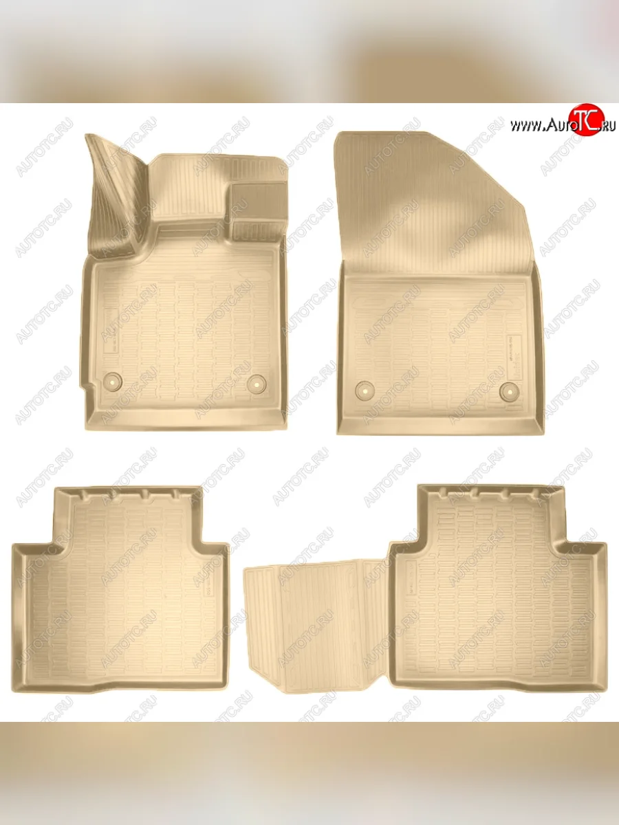 Коврики салона Norplast Unidec EXEED TXL  дорестайлинг (2020-2021) (Цвет: бежевый)  в Керчи Республика Крым