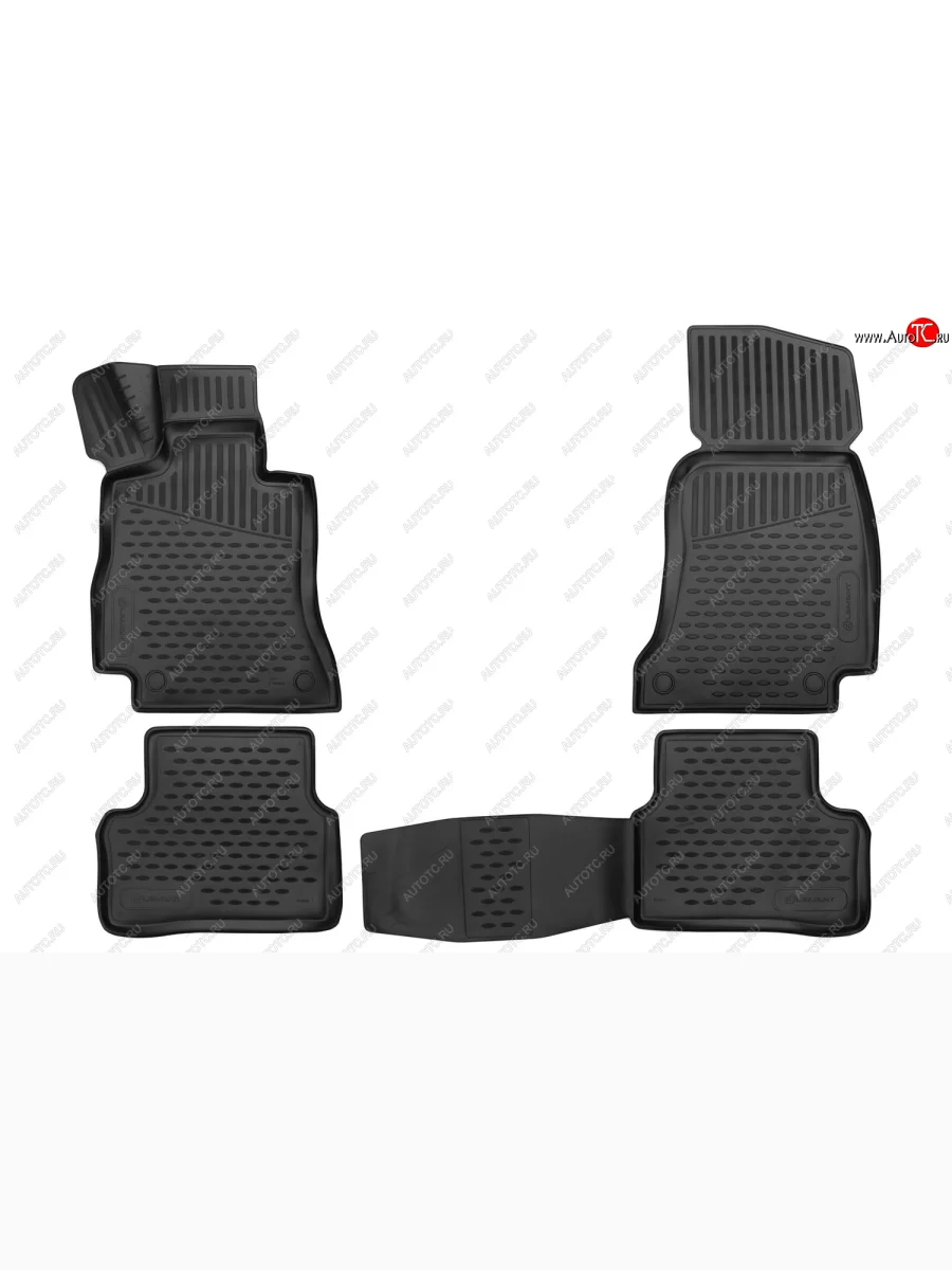 Комплект 3D ковриков салона Element (полиуретан) Mercedes-Benz E-Class W213 седан дорестайлинг (2016-2020)  с доставкой в г. Керчь