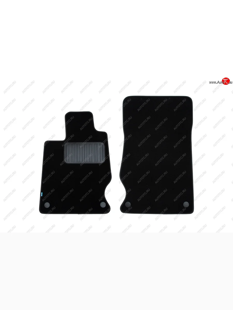 Текстильные коврики салона Klever Premium (передние 2шт) Mercedes-Benz SL class R230 (2009-2013) (Черные)  в Керчи Республика Крым