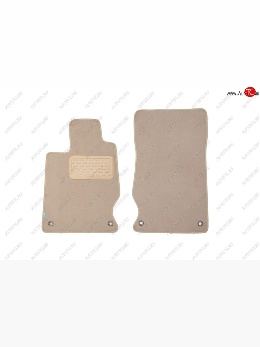 Текстильные коврики салона Klever Premium (передние 2шт) Mercedes-Benz SL class R230 (2009-2013) (Бежевые)  в Керчи Республика Крым