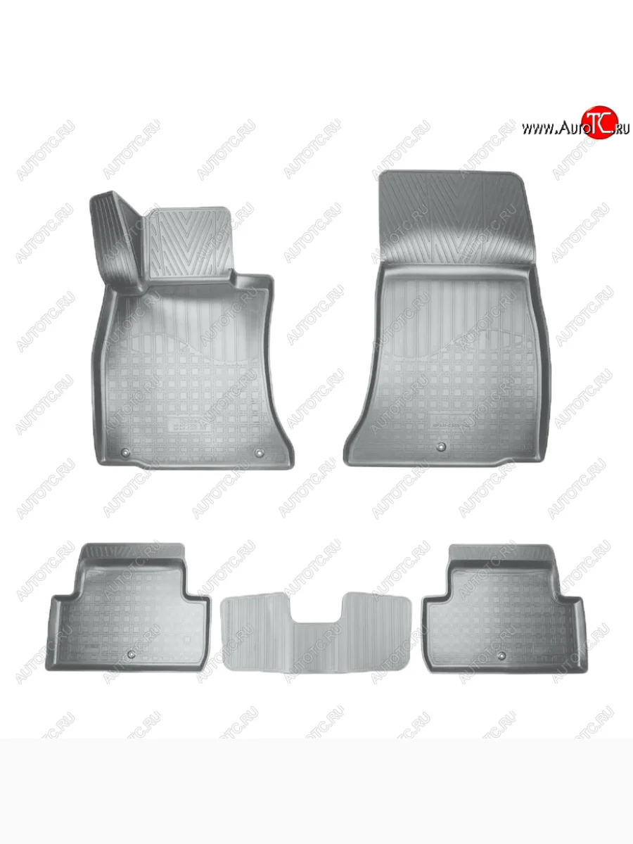 Коврики салона Norplast Unidec (задний привод) GENESIS G70 IK седан рестайлинг (2020-2022) (Цвет: серый)  с доставкой в г. Керчь