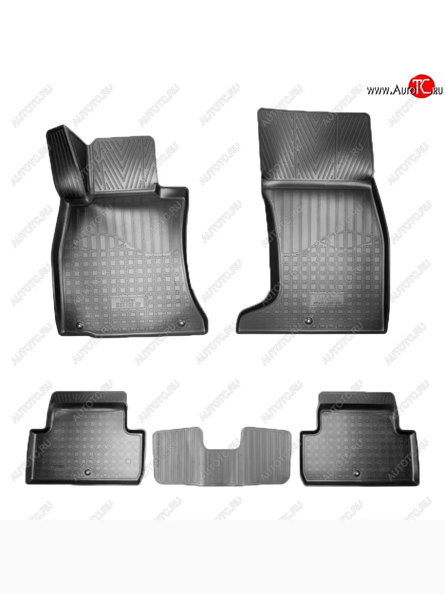 Коврики салона Norplast Unidec (полный привод) GENESIS G70 IK седан дорестайлинг (2017-2021) (Цвет: черный)  с доставкой в г. Керчь