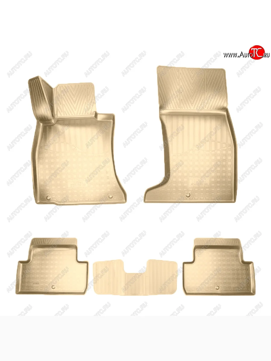 Коврики салона Norplast Unidec (полный привод) GENESIS G70 IK седан дорестайлинг (2017-2021) (Цвет: бежевый)  с доставкой в г. Керчь