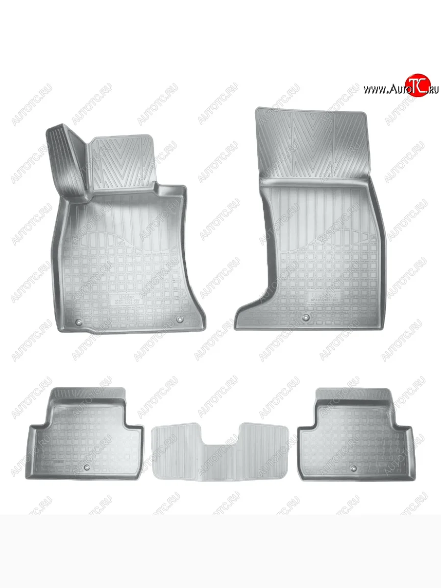 Коврики салона Norplast Unidec (полный привод) GENESIS G70 IK седан рестайлинг (2020-2022) (Цвет: серый)  с доставкой в г. Керчь