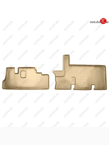 Коврики салона Norplast Unidec (с доп. отопителем 2-го ряда) (Цвет: бежевый) ГАЗ ГАЗель Next A62,А65 автобус (2016-2025)