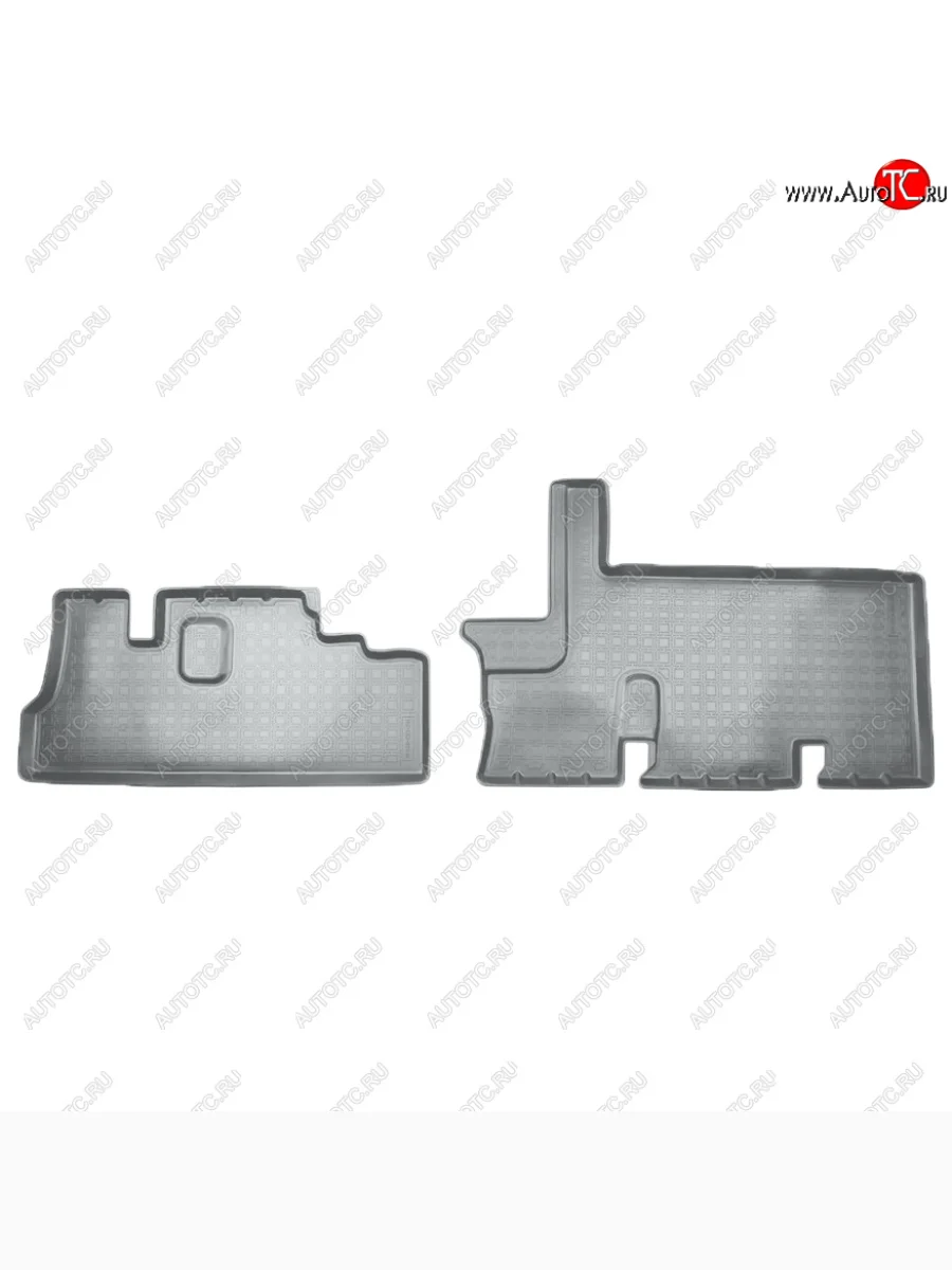 Коврики салона Norplast Unidec (с доп. отопителем 2-го ряда) ГАЗ ГАЗель Next A62,А65 автобус (2016-2025) (Цвет: серый)  в Перми Пермском крае