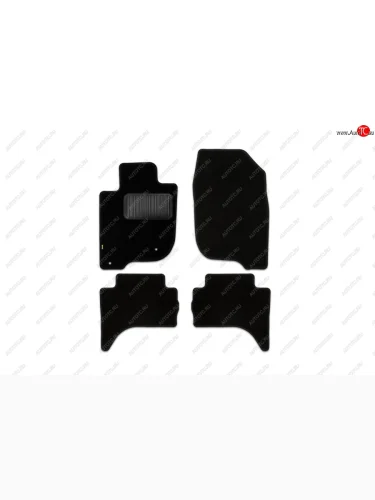 Текстильные коврики салона Klever Standart Mitsubishi L200 5 KK,KL дорестайлинг (2015-2019) (Черные)