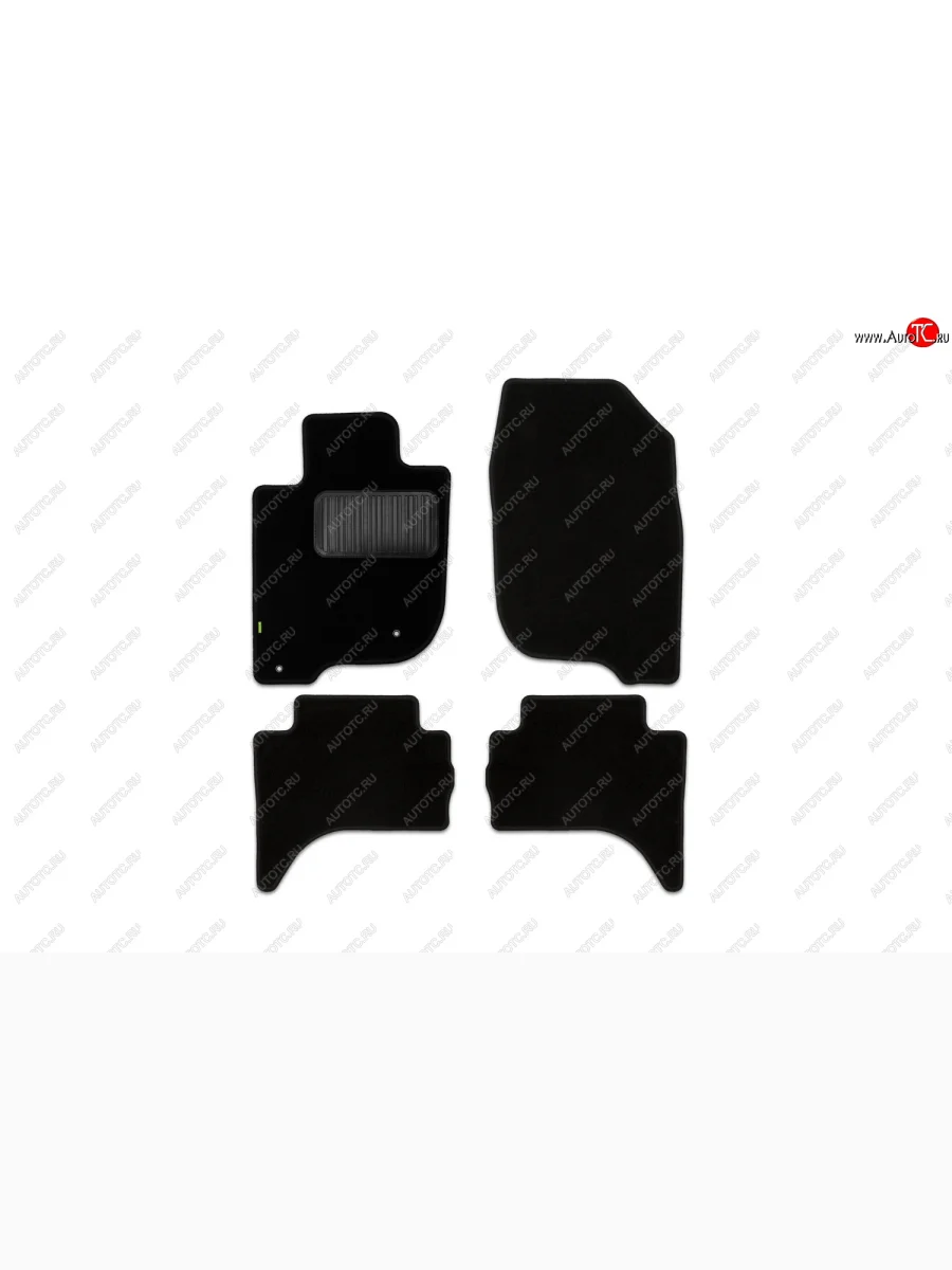 Текстильные коврики салона Klever Standart Mitsubishi L200 5 KK,KL дорестайлинг (2015-2019) (Черные)  в Перми Пермском крае