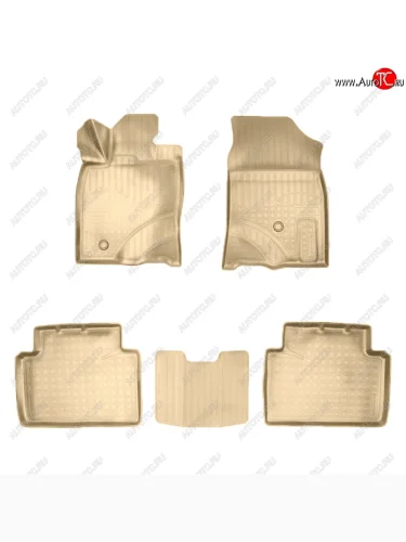 Коврики салона Norplast Unidec (Цвет: бежевый) Honda Civic FC  седан дорестайлинг (2016-2019)