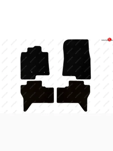 Текстильные коврики салона Klever Econom (Черные) Mitsubishi Pajero ( 4 V90,  4 V80) (2006-2020) дорестайлинг, 1-ый рестайлинг, 3 дв. 1-ый рестайлинг, 2-ой рестайлинг