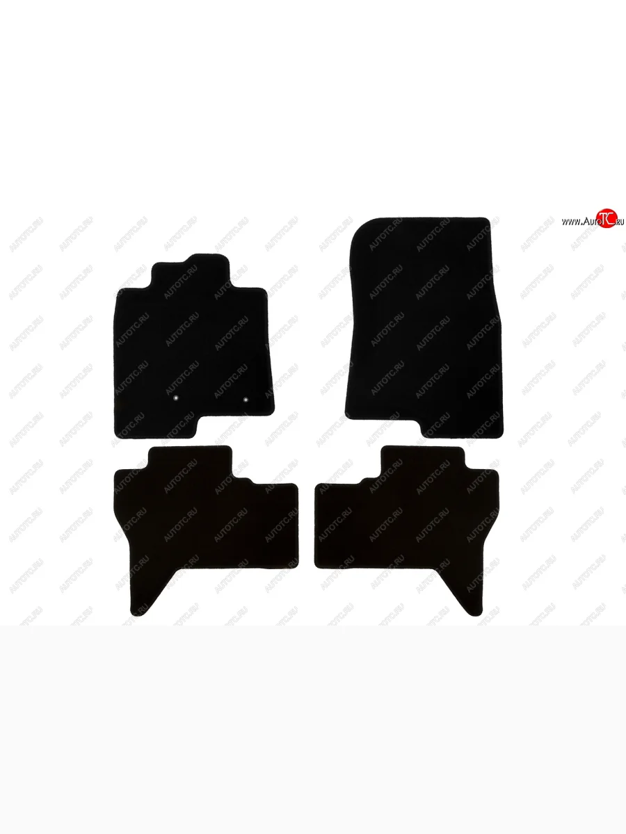 Текстильные коврики салона Klever Econom Mitsubishi Pajero 4 V90 дорестайлинг (2006-2011) (Черные)  в Перми Пермском крае
