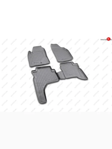 Комплект ковриков салона Element (полиуретан) (Серые) Mitsubishi Pajero Sport  PA (1996-2008) дорестайлинг, рестайлинг