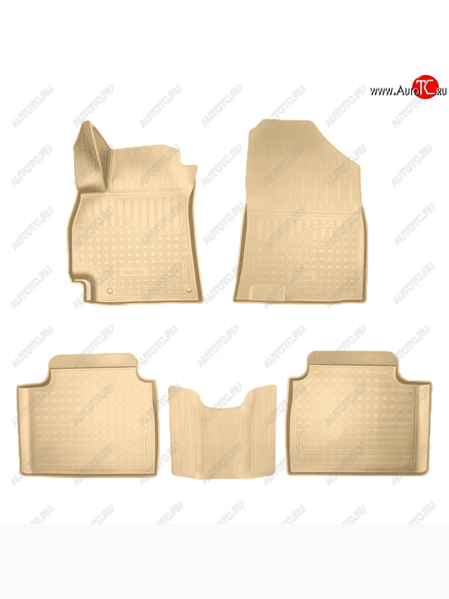 Коврики салона Norplast Unidec Hyundai Elantra CN7 (2020-2023) (Цвет: бежевый)  в Керчи Республика Крым