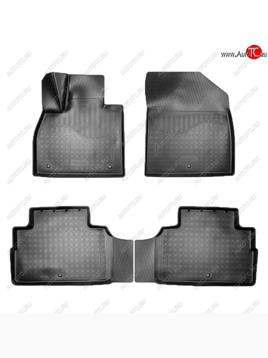 Коврики салона Norplast Unidec (5 мест)  Hyundai Palisade (2018-2022) LX2 (Цвет: черный)  в Самаре Самарской области