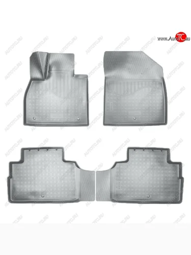 Коврики салона Norplast Unidec (5 мест) (Цвет: серый) Hyundai Palisade LX2 (2018-2022)