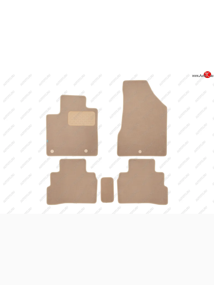 Текстильные коврики салона Klever Premium Nissan Murano 3 Z52 дорестайлинг (2015-2022) (Бежевые)  в Керчи Республика Крым