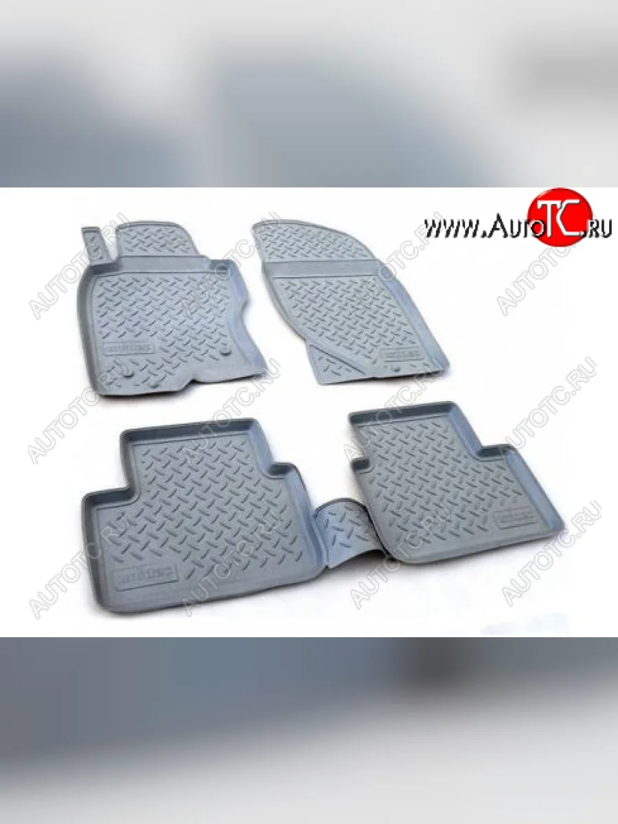 Комплект ковриков салона Element (полиуретан) Nissan Teana 1 J31 дорестайлинг (2003-2005) (Черные)  с доставкой в г. Керчь