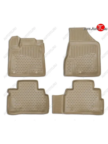 Комплект ковриков салона Element (полиуретан) (Бежевые) Nissan Teana 2 J32 дорестайлинг (2008-2011)