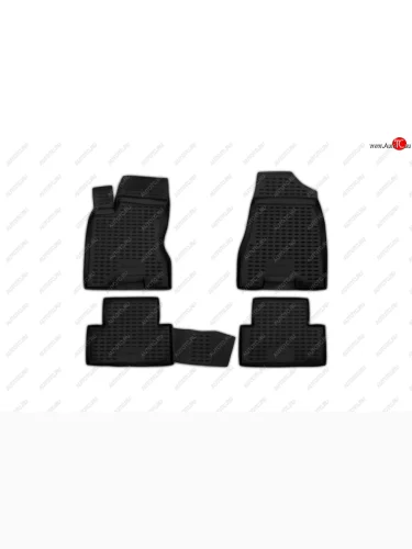 Комплект ковриков салона Element (полиуретан) (Серые) Nissan X-trail 2 T31 дорестайлинг (2007-2011)