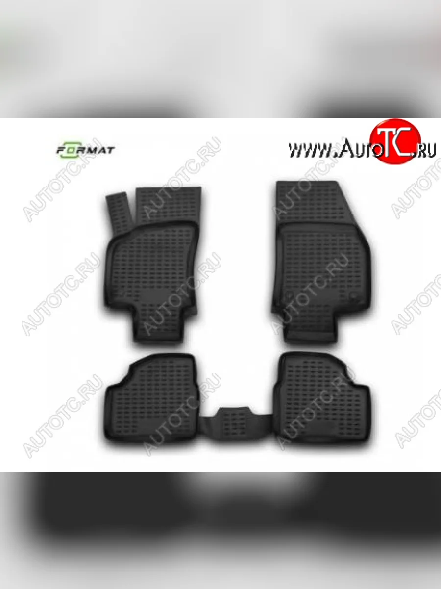 Комплект ковриков салона Format (повышенная износостойкость). Opel Astra H хэтчбек 5дв дорестайлинг (2004-2007) (Черные)  в Перми Пермском крае