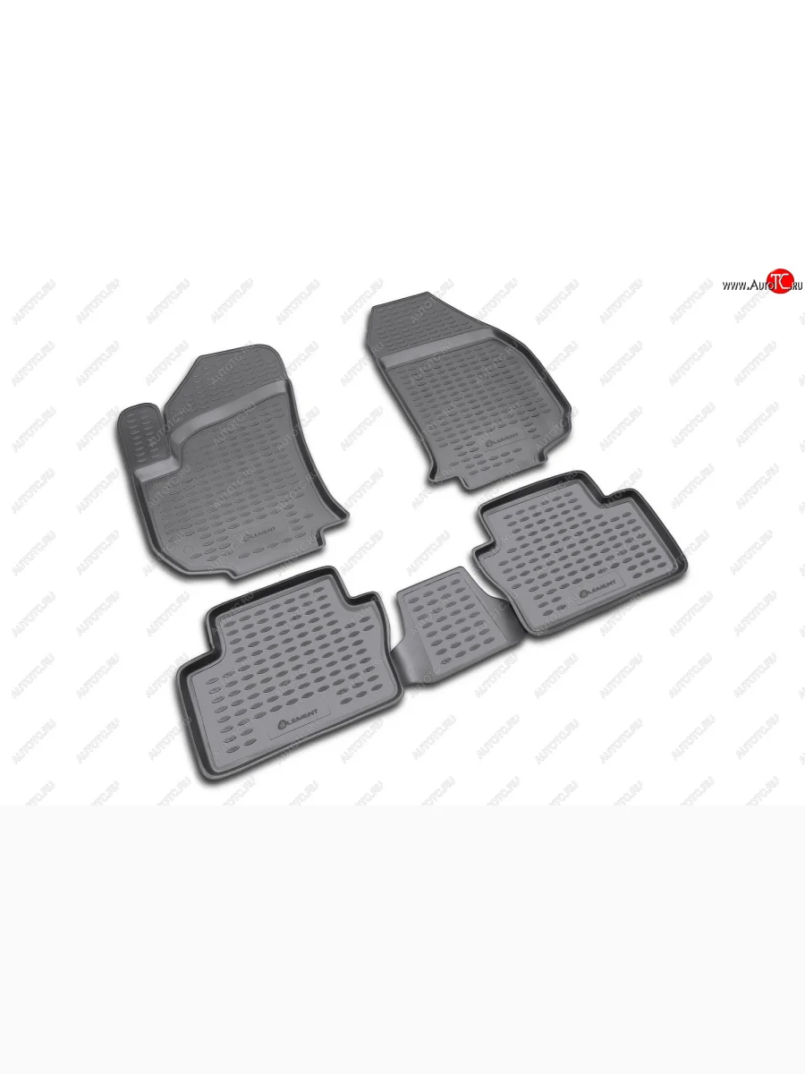 Комплект ковриков салона Element (полиуретан)  Opel Zafira (2005-2015) В (Серые)  в Самаре Самарской области