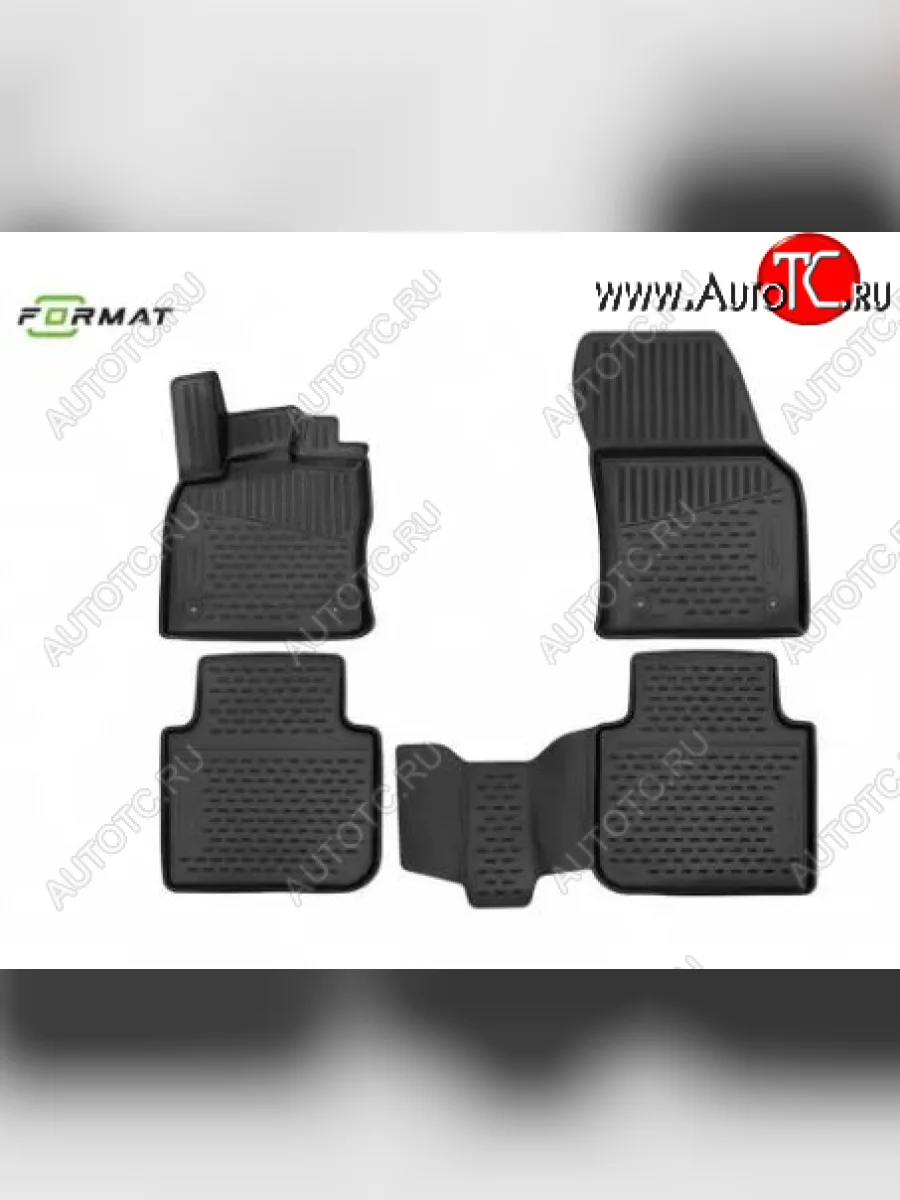 Комплект 3D ковриков салона Format (повышенная износостойкость). Renault Arkana (2019-2025) (Черные)  в Керчи Республика Крым