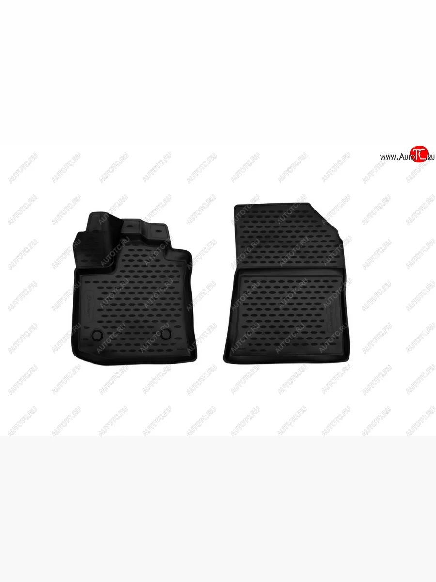 Комплект 3D ковриков салона Element (полиуретан) 2шт  Renault Dokker (2012-2025) (Черные )  в Перми Пермском крае