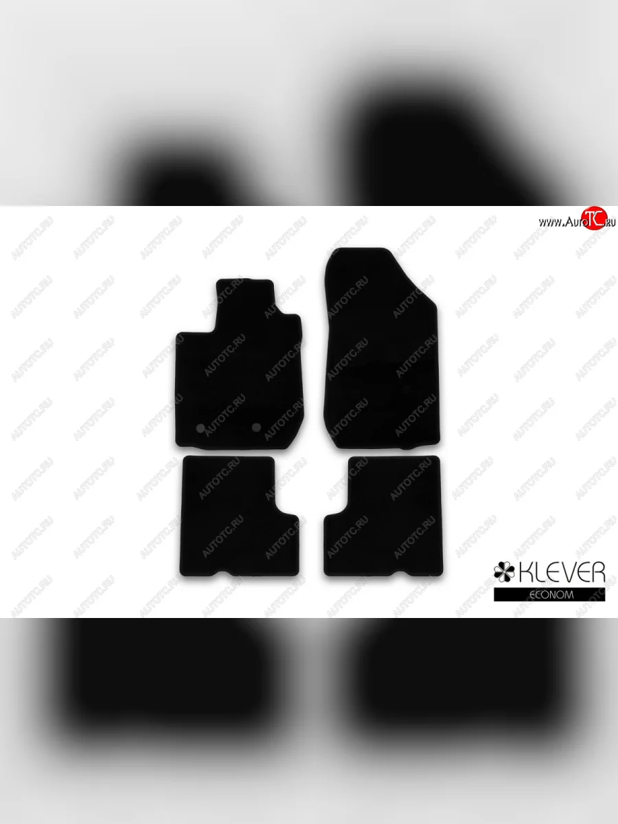 Текстильные коврики салона Klever Econom Renault Kaptur дорестайлинг (2016-2020) (Черные)  в Керчи Республика Крым