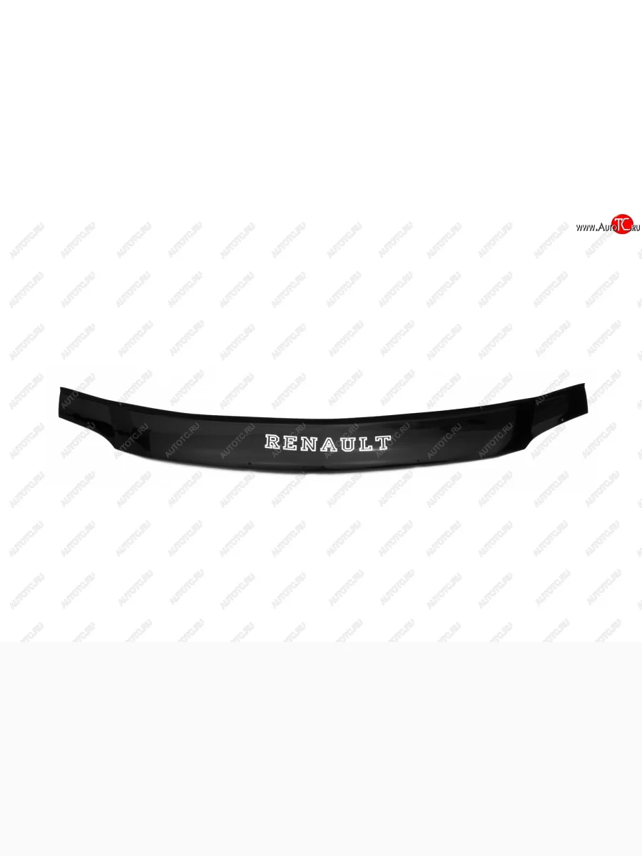 Дефлектор капота REIN (ЕВРО крепеж)  Renault Logan (2004-2016) 1  в Керчи Республика Крым
