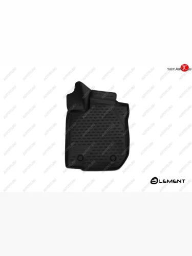 Водительский коврик салона (полиуретан) Element (Чёрный) Renault Sandero  2 (2014-2018) дорестайлинг