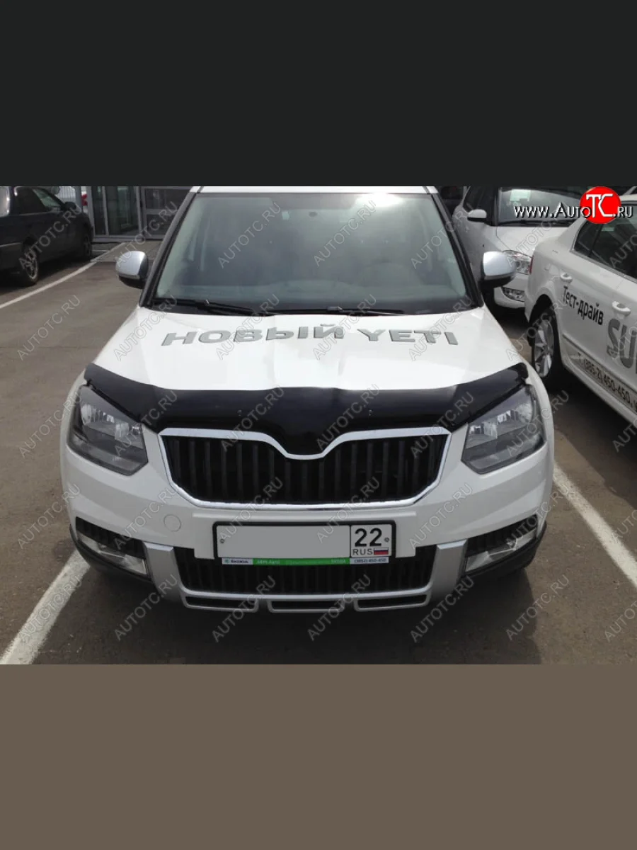 Дефлектор капота SIM Skoda Yeti (2013-2018)  в Самаре Самарской области