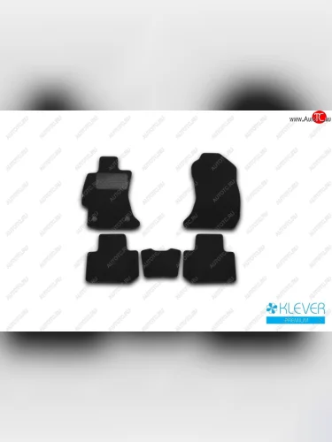 Текстильные коврики салона Klever Premium (Черные) Subaru Forester  SJ (2012-2019) дорестайлинг, рестайлинг