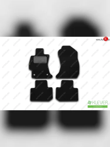 Текстильные коврики салона Klever Standart (Черные) Subaru Forester  SJ (2012-2019) дорестайлинг, рестайлинг