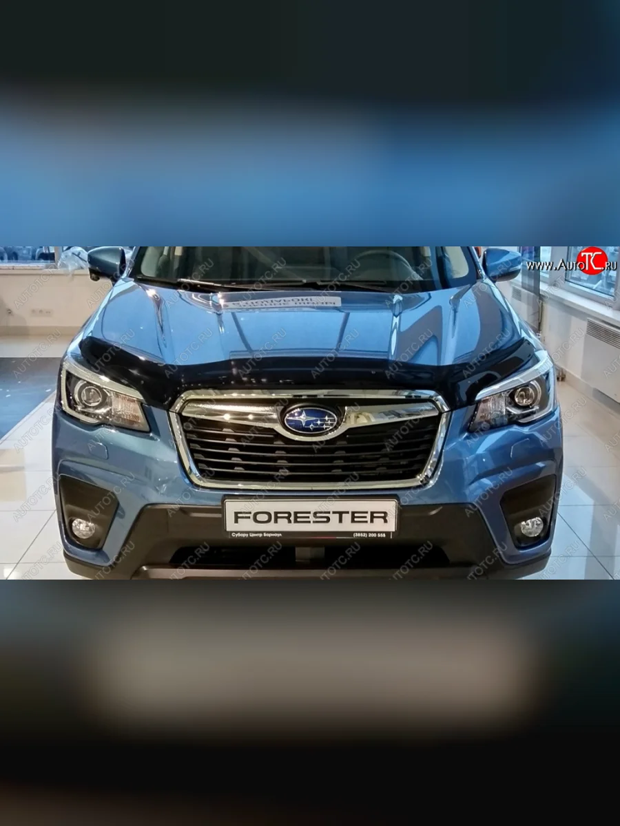 Дефлектор капота SIM Subaru Forester SK/S14 дорестайлинг (2018-2021)  в Воронеже Воронежской области