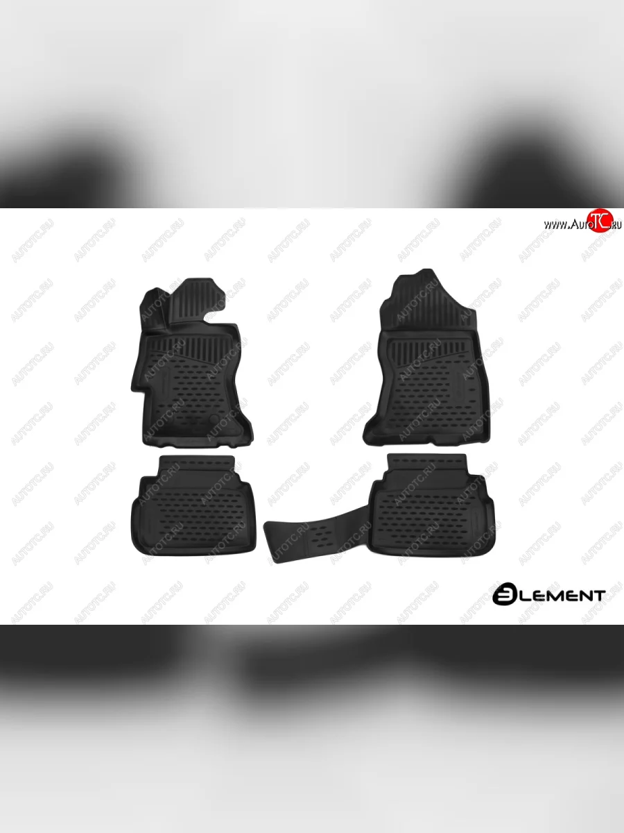 Комплект 3D ковриков салона Element (полиуретан)  Subaru XV (2017-2025) GT/G24 (Черные)  в Самаре Самарской области